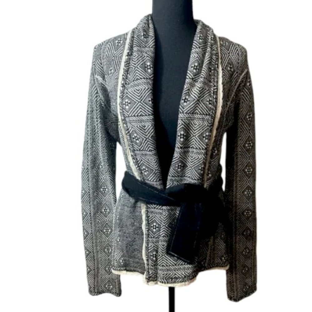 Anthropologie Sparrow Black and White Cardigan Women’s Size Medium